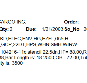10TF 3.5K 655 ELEC W/EZ;LUBE Build per tag number